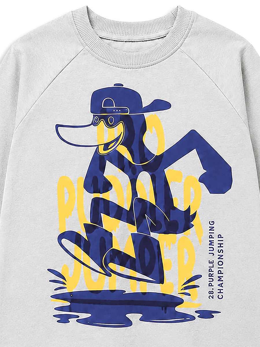 Denokids Puddle Erkek Çocuk Ördek Baskılı %100 Pamuk T-shirt ve  Ekose Dokuma Pantolon Takımı