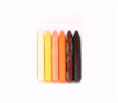 Colorz 6 Renk Sert Balmumu Ten Renkleri Kalem Pastel Boya Seti