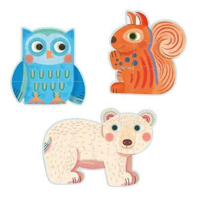 Djeco İlerleyen Puzzle - In The Forest - 9, 12, 16 Pcs