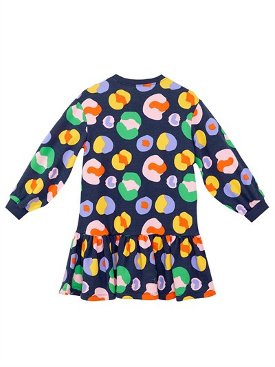 Denokids Çok Renkli Çiçekli Kız Çocuk Elbise