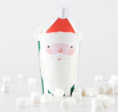 Meri Meri - Christmas Honeycomb Cups - Yeni Yıl Bardak (8li)