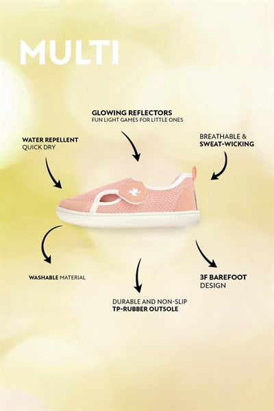 HOPFRÖG Multi Mix Barefoot Pembe Çocuk Ayakkabısı