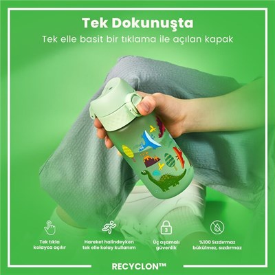 ION8  Çocuk  Suluk - Dinozorlar- 350 ml - Sızdırmaz