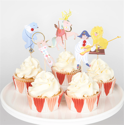 Meri Meri - Circus Cupcake Kit - Sirk Cupcake Kit (x24)