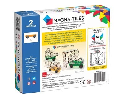 MAGNA-TILES Arabalar Expansion Set Manyetik Bloklar (2 Parça)