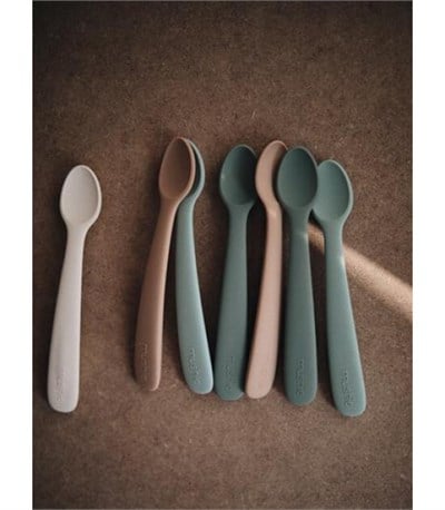 Mushie Slikon Besleme Kaşığı 2li Açık Lila