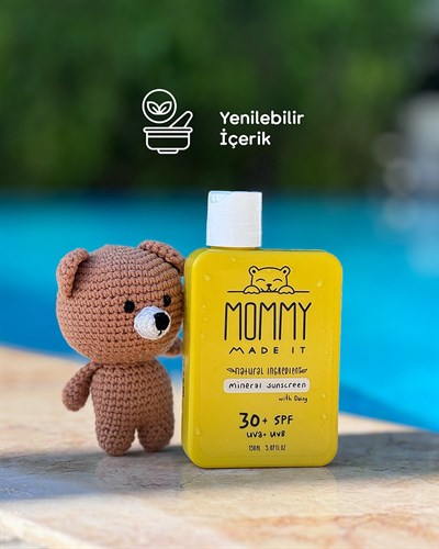 Mommy Made It Mineral Güneş Kremi %100 Temiz Içerikli 30 Spf Uva Uvb suya dayanıklı