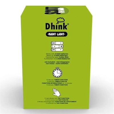 DHINK  Rhino Scott Silikon Yeşil Gece Lambası