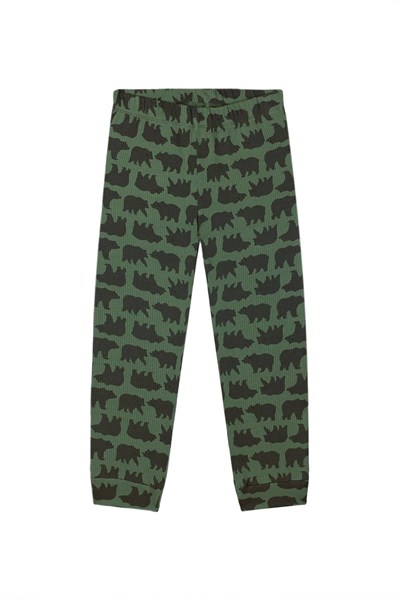 Antebies  Orman Ayıları Baskılı Uzun Kollu Erkek Çocuk Pijama Takımı