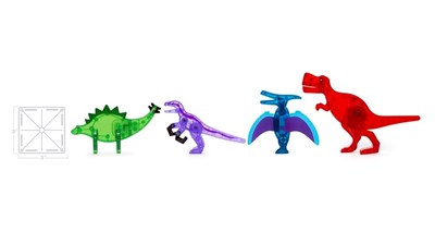 MAGNA-TILES  Dinozor Dünyası Manyetik Bloklar (40 Parça)
