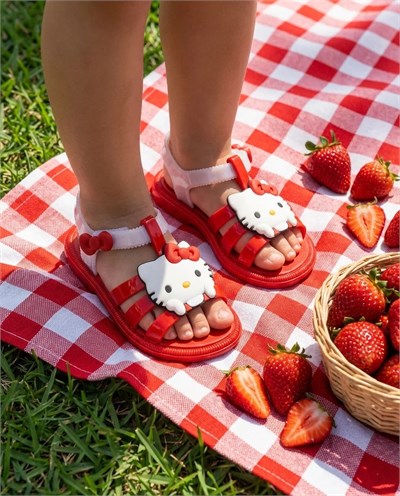 Mini Melissa Hip  + Hello Kitty and Friends BB Kırmızı  Kız Çocuk Sandalet 37872