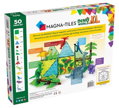 MAGNA-TILES Dinozor Dünyası XL Manyetik Bloklar (50 Parça)