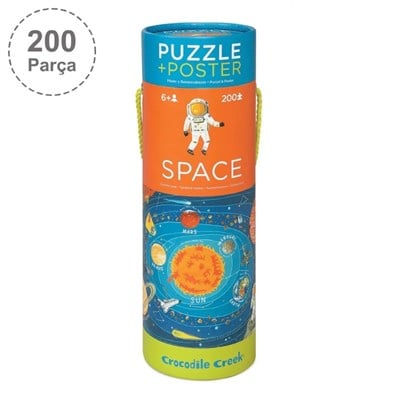 Crocodile Creek Space Puzzle Poster -  Uzay Yapboz (200 Parça)
