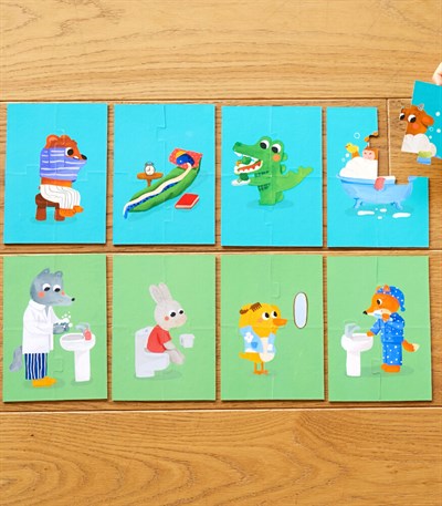 Moritoys My Self Care Routine : Çift Taraflı 8 + 2 Puzzle
