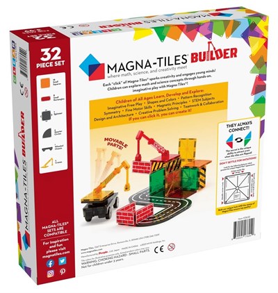 MAGNA-TILES İnşaat Seti Manyetik Bloklar (32 Parça)