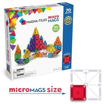 MAGNA-TILES microMAGS Manyetik Bloklar (70 Parça)