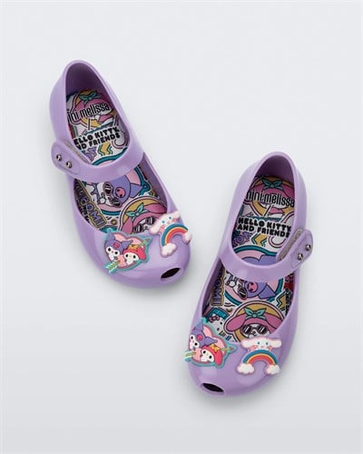 Mini Melissa Ultragirl  + Hello Kitty and Friends Leylak / Pembe Kız Çocuk Babet