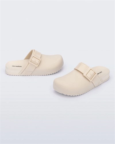 Mini Melissa Cozy Clog INF Bej Çocuk Terlik 36069