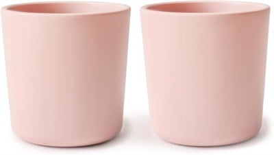 Mushie Dinnerware Cups For Kids Blush