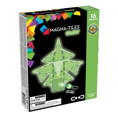 MAGNA-TILES Glow Karanlıkta Parlayan Manyetik Bloklar (16 Parça)