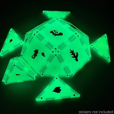 MAGNA-TILES Glow Karanlıkta Parlayan Manyetik Bloklar (16 Parça)