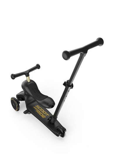 Scoot and Ride Push and Go Ebeveyn Kontrollü Çocuk Scooter Black&Gold Limited Edition