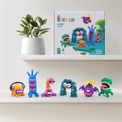 Hey Clay Yaratıcı Kil Seti 15li - Aliens