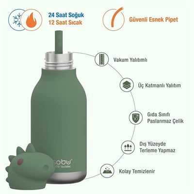 Asobu Bestie Bottle - Dinosaur 460 Ml