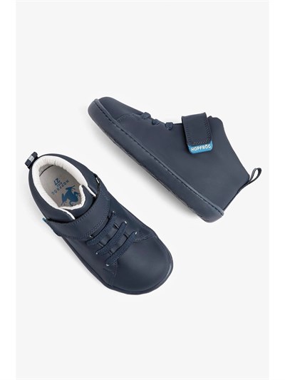 HOPFRÖG Smart Walker High Top Süper Mat Lacivert Barefoot Çocuk Botu