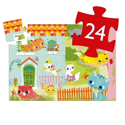 Djeco Dekoratif Puzzle 24 Parça - Pachat And His Friends