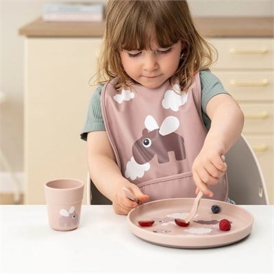 Done by Deer Çatal Kaşık Bıçak Seti  Happy Dots Pembe