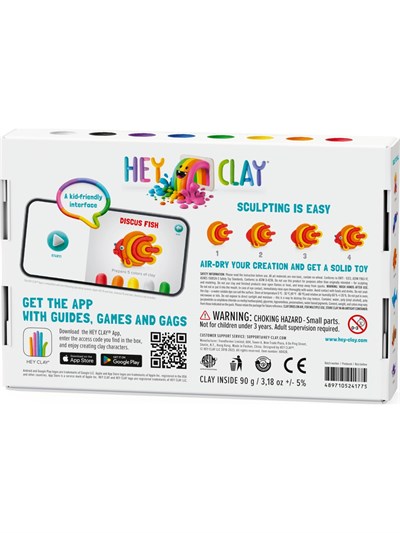Hey Clay Hava ile Kuruyan Kil (6lı Kutu) - Okyanus (Palyaço balığı, Discus Balığı, Yılan Balığı)