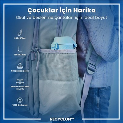 ION8  Çocuk  Suluk - Mavi Unicorn - 350 ml - Sızdırmaz
