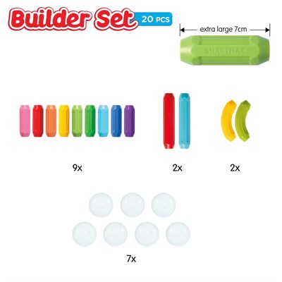 SmartMax Builder Mıknatıslı Eğitici Yapı ve İnşa Seti ( 20 Parça )