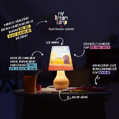 My Dream Lamp Gece Lambası Ahşap 01
