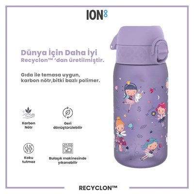 ION8  Çocuk  Suluk - Peri Kızı - 350 ml - Sızdırmaz