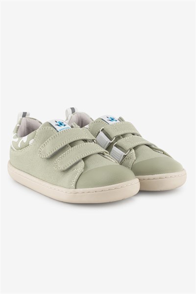 HOPFRÖGSmart Walker Canvas Play Eco Su Yeşili Barefoot Çocuk Ayakkabısı