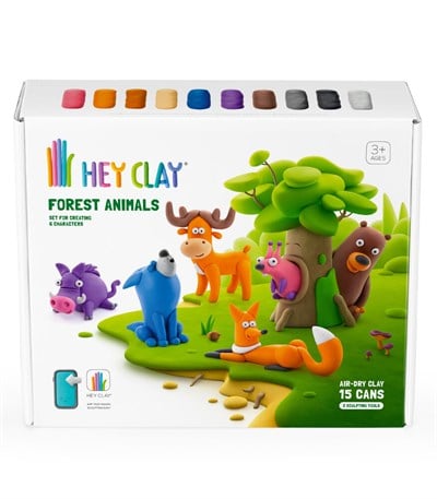 Hey Clay Hava ile Kuruyan Kil (15li Kutu) - Orman Hayvanları