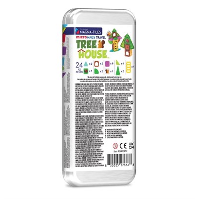 MAGNA-TILES  Travel Set  Ağaç Ev  (24 Parça)