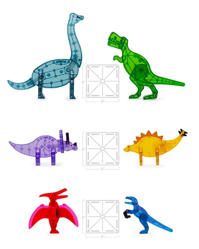 MAGNA-TILES Dinozor Dünyası XL Manyetik Bloklar (50 Parça)