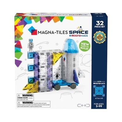 MAGNA-TILES Space Uzay Manyetik Blok Seti (32 Parça)