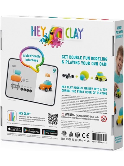 Hey Clay Hava ile Kuruyan Kil 6lı kutu Set - Eko Arabalar