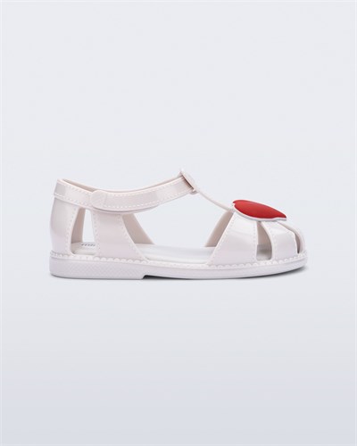 Mini Melissa Hip Heart Ballerina BB Beyaz Kız Çocuk Sandalet 37783