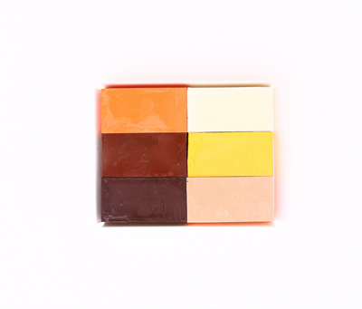 Colorz 6 Renk Sert Balmumu Ten Renkleri Blok Pastel Boya Seti