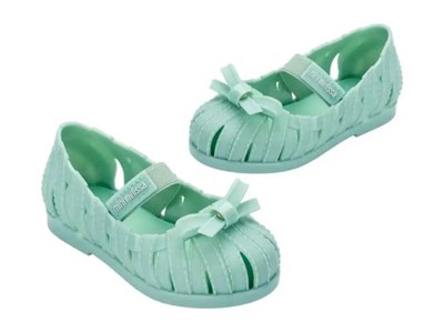 Mini Melissa M Lover Ballerina Parıltılı Yeşil  Kız Çocuk Babet 35956