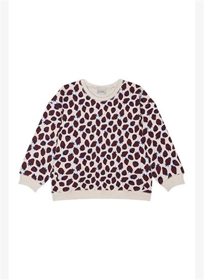 Antebies Çilek Tarlası Kız Çocuk Sweatshirt Tayt Set