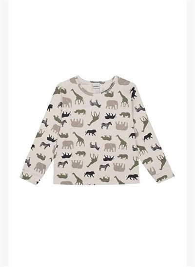 Antebies Safari Macerası Uzun Kollu Erkek Çocuk Pijama Takımı