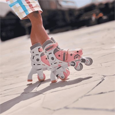 Globber 2in1 Paten S/M - Pastel Pembe