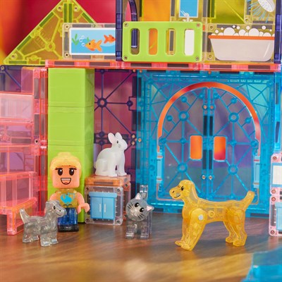 MAGNA-TILES Pet Playhouse Manyetik Blok Seti (50 Parça)