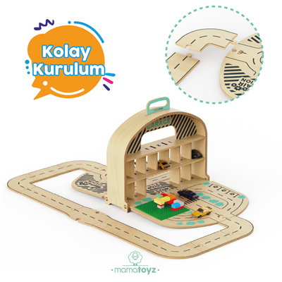 Mamatoyz Carry Park Ahşap Otopark Seti